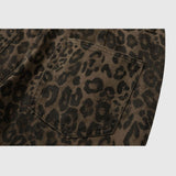 Vintage Leopar Kot Pantolon