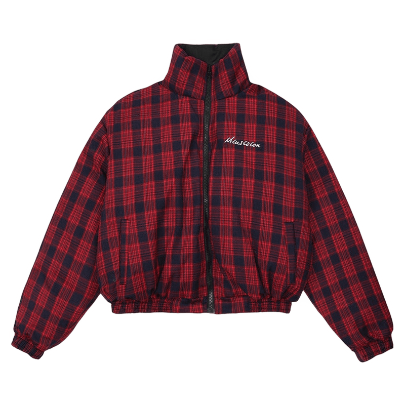 REVERSIBLE PLAID JACKET