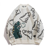 DINOSAUR CARTOON PATTERN KNIT KAZAK