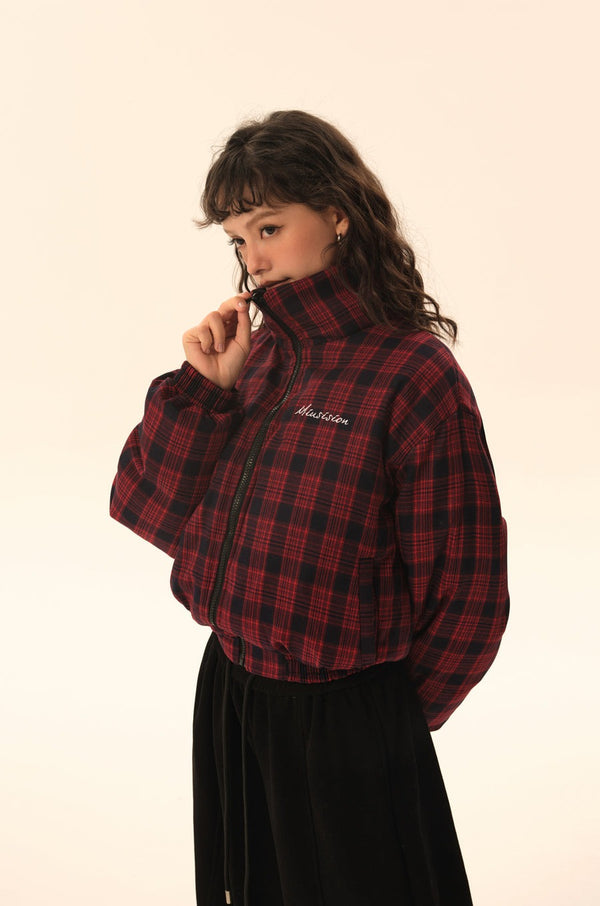 REVERSIBLE PLAID JACKET