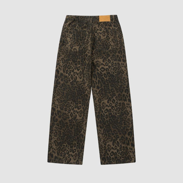 Vintage Leopar Kot Pantolon