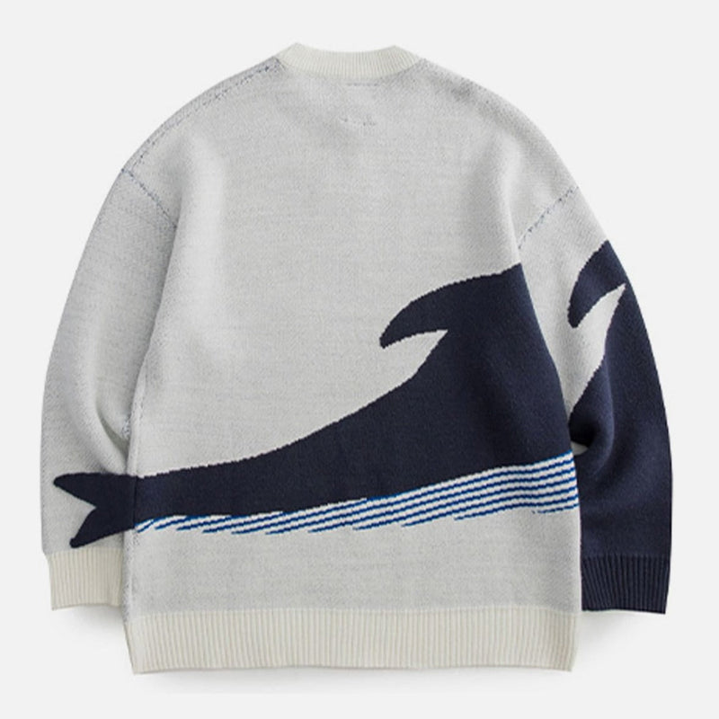 "THE LONELIEST WHALE" KNIT KAZAK