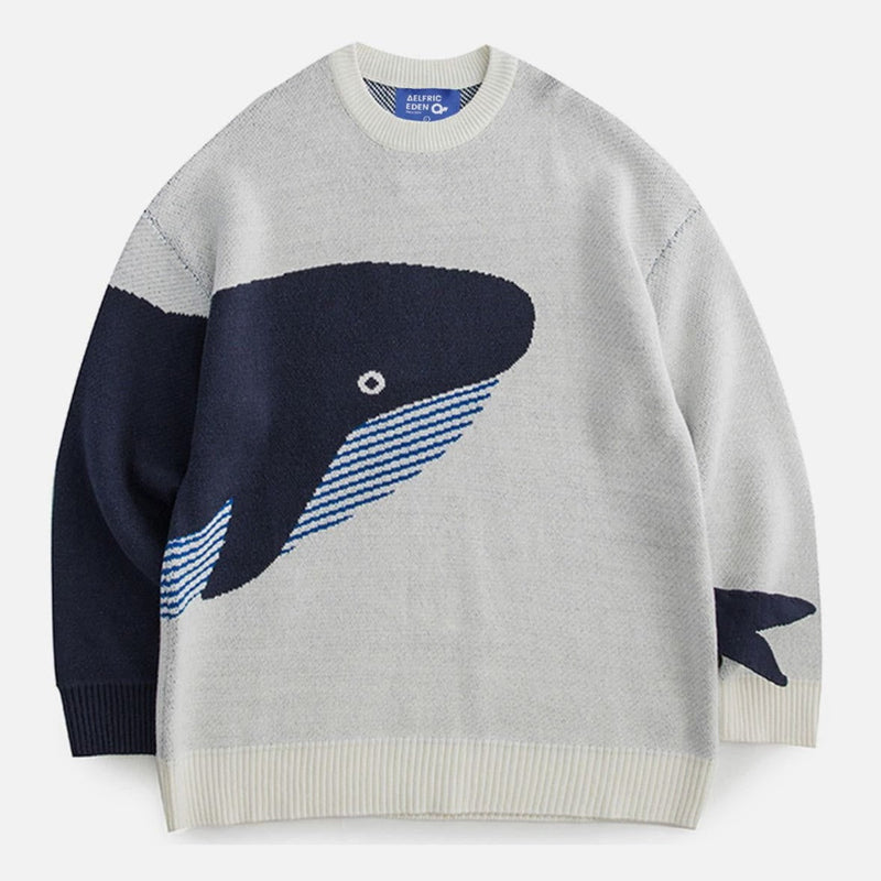 "THE LONELIEST WHALE" KNIT KAZAK