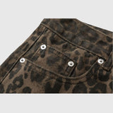 Vintage Leopar Kot Pantolon