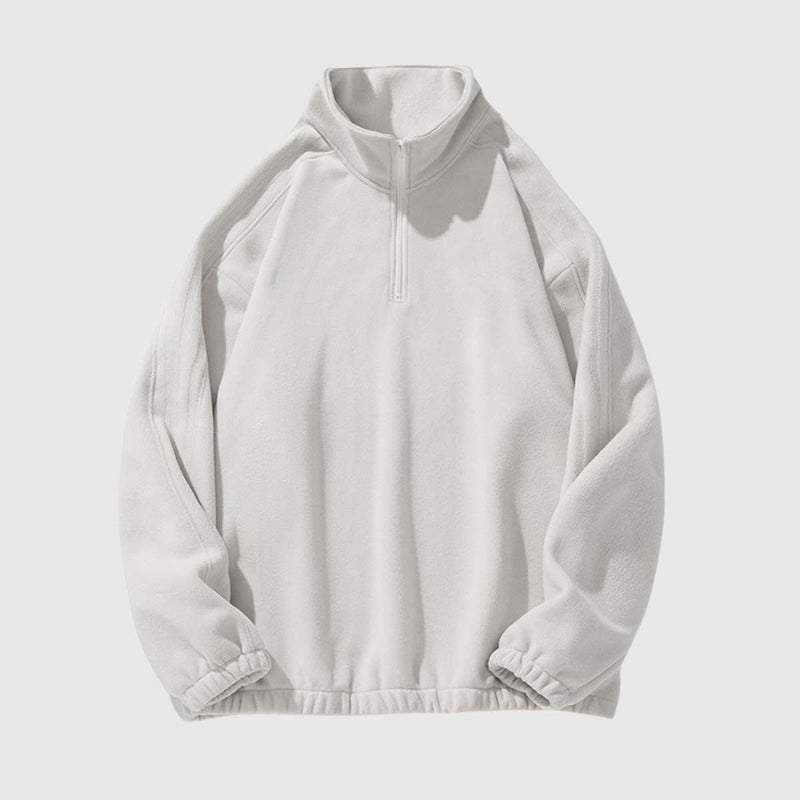 Yarım Fermuarlı Polar Sweatshirt