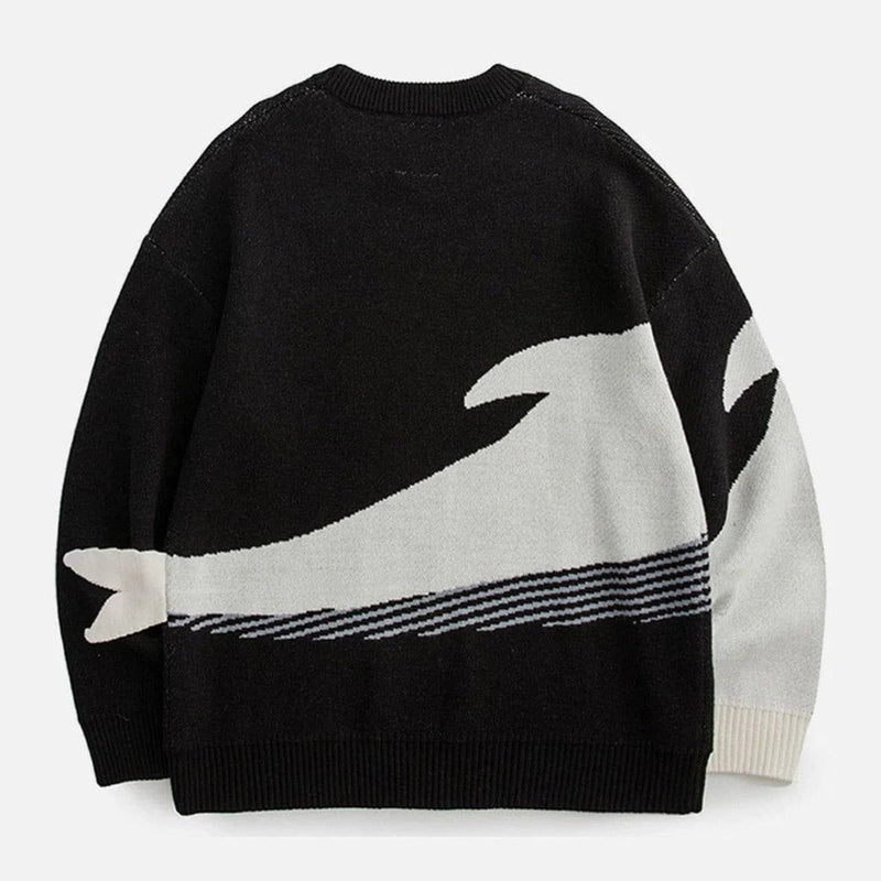 "THE LONELIEST WHALE" KNIT KAZAK