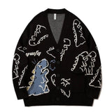 DINOSAUR CARTOON UNISEX CARDIGAN