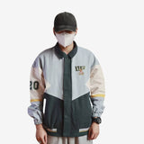 STREETWEAR COLOR BLOCK PATCHWORK CEKET