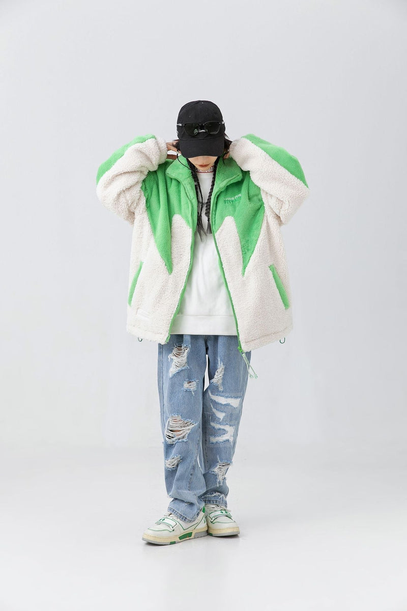 X STIWAUP OVERSIZE FLUFFY CEKET