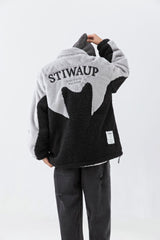 X STIWAUP OVERSIZE FLUFFY CEKET