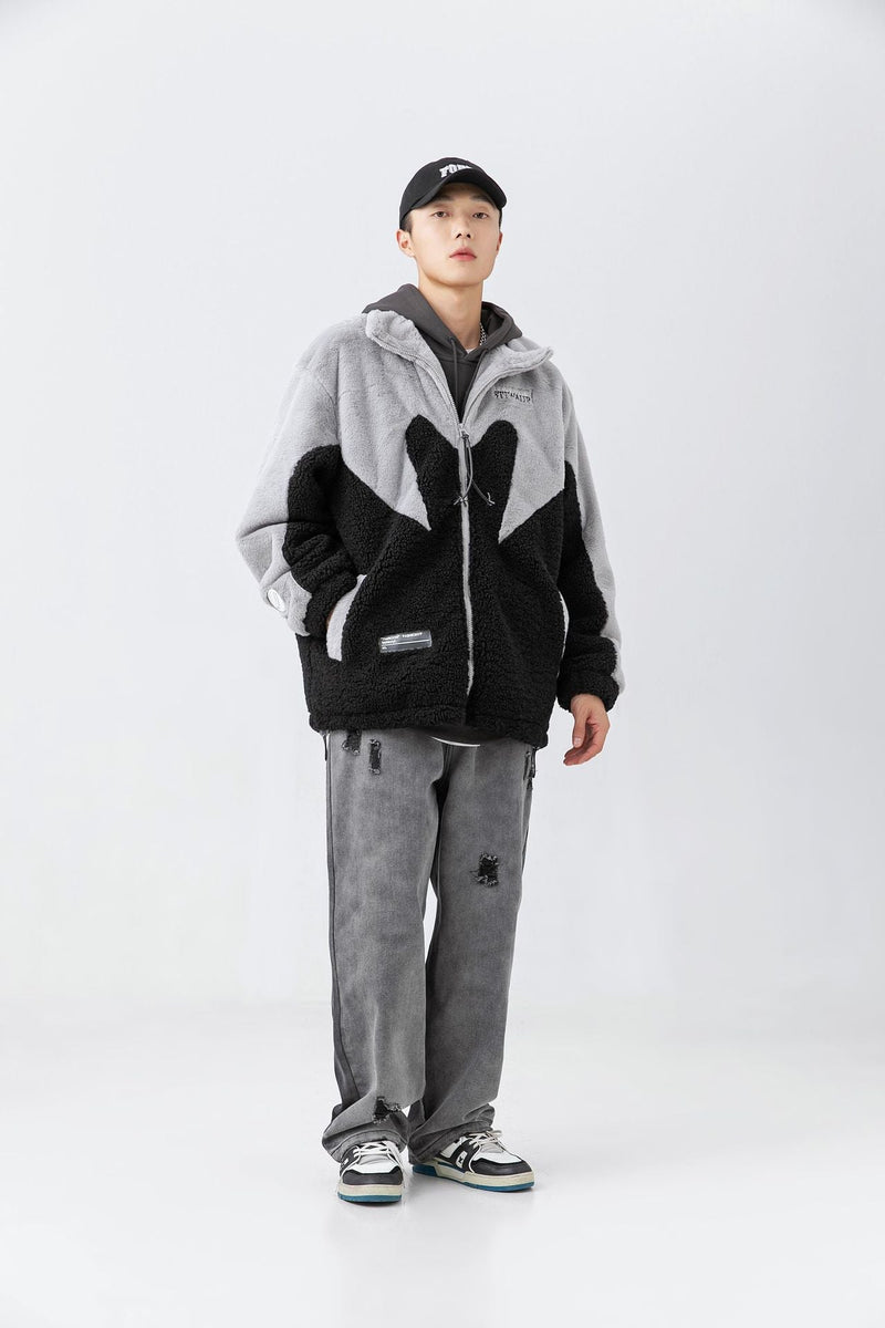 X STIWAUP OVERSIZE FLUFFY CEKET