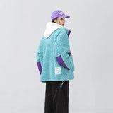 X STIWAUP EMBROIDERED OVERSIZE FLUFFY CEKET