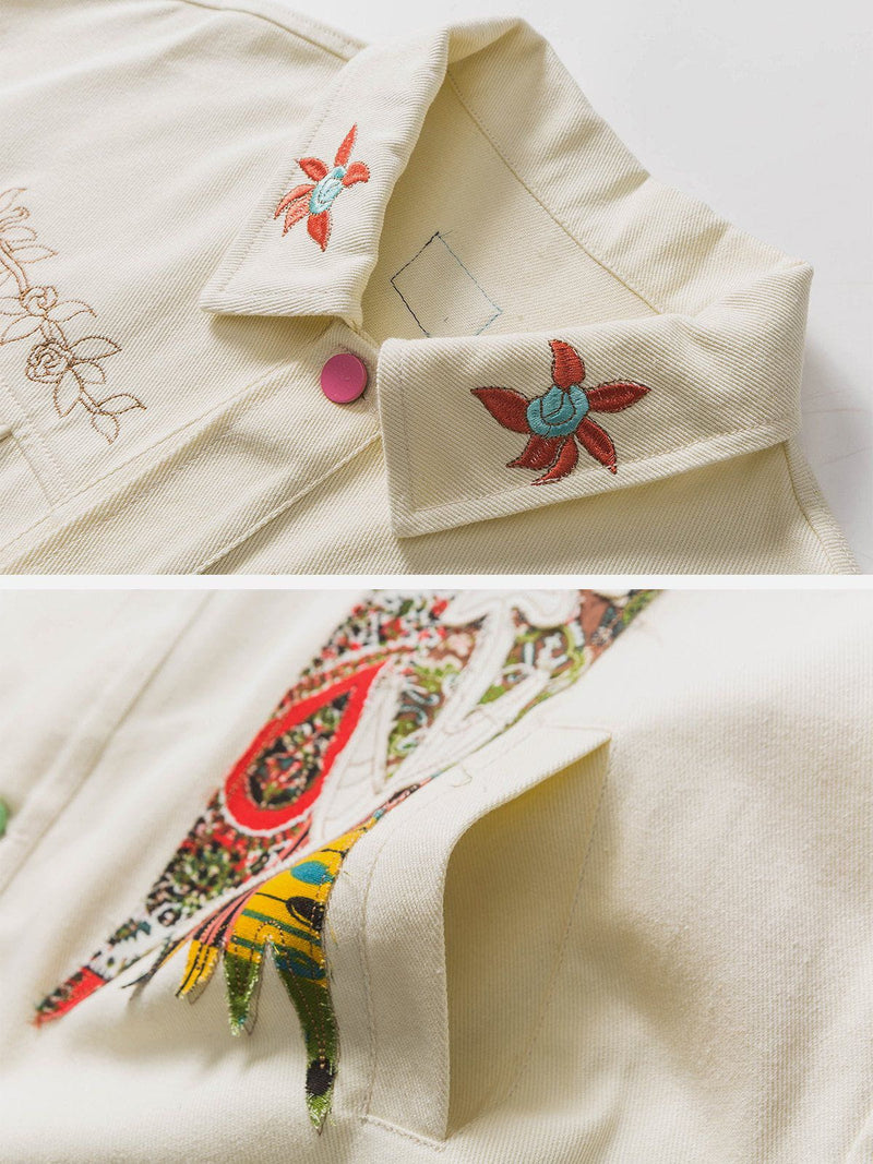 "STREET STAR" FLOWER EMBROIDERY CEKET