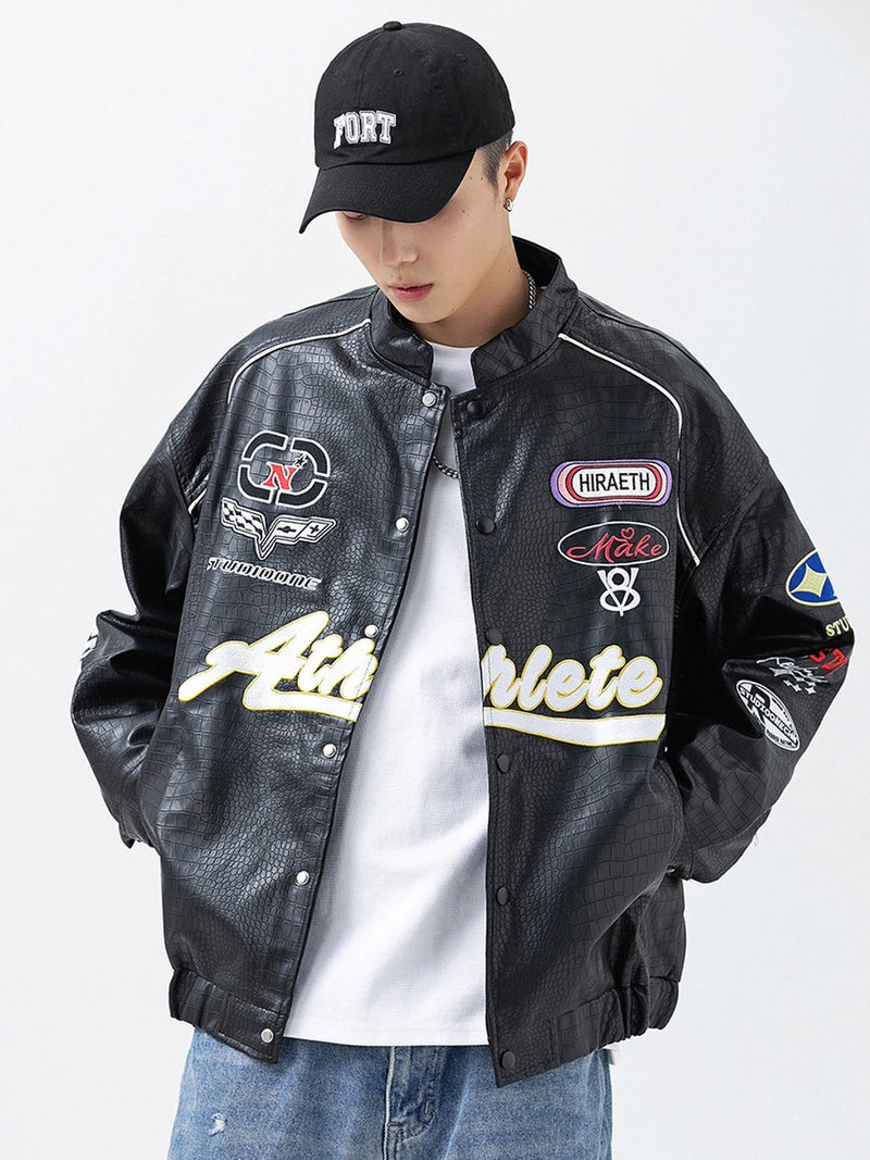 ATHLETE RACING LEATHER JACKET