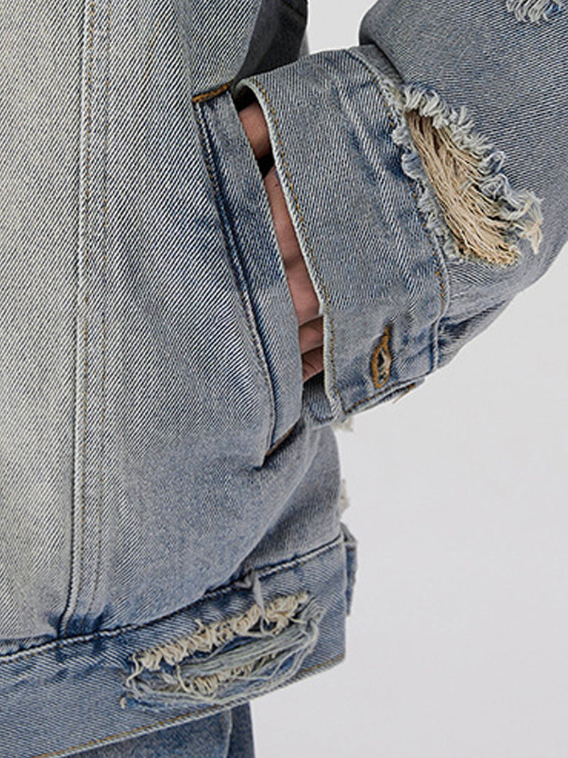 STREET MOTORCYCLE FRINGE EMBROIDERED CEKET